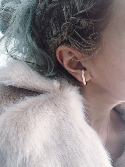 Sterling silver 925 minimalist studs earrings - KathyRossJewelry