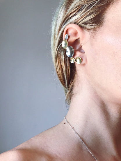 18k gold filled earrings, ear cuffs , silver stud ear jewelry - KathyRossJewelry
