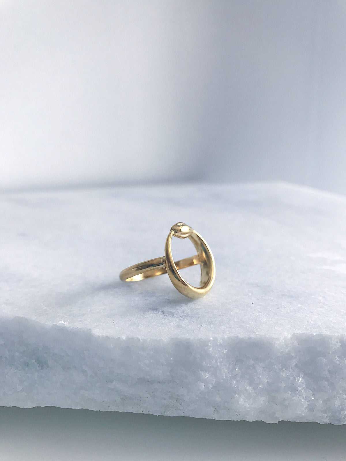 Ouroboros Ring: Gold filled on silver Alchemist Serpent Jewelry - KathyRossJewelry