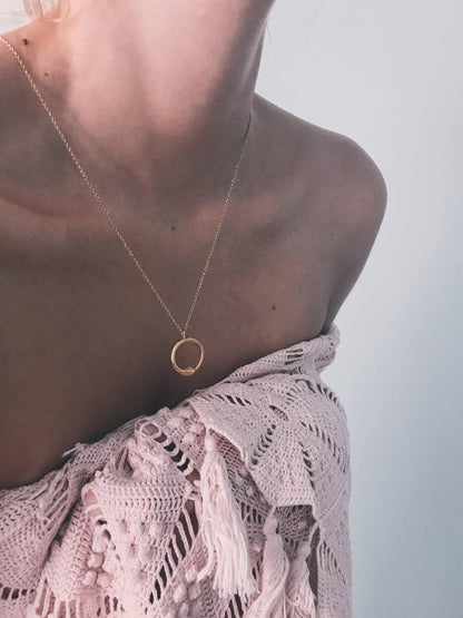 Gold Ouroboros Necklace: 18k gold filled Sterling Silver Serpent Pendant - KathyRossJewelry
