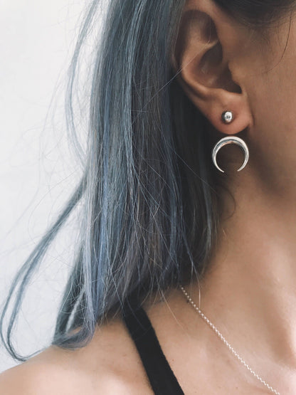 Sterling Silver 925 celestial earrings - KathyRossJewelry