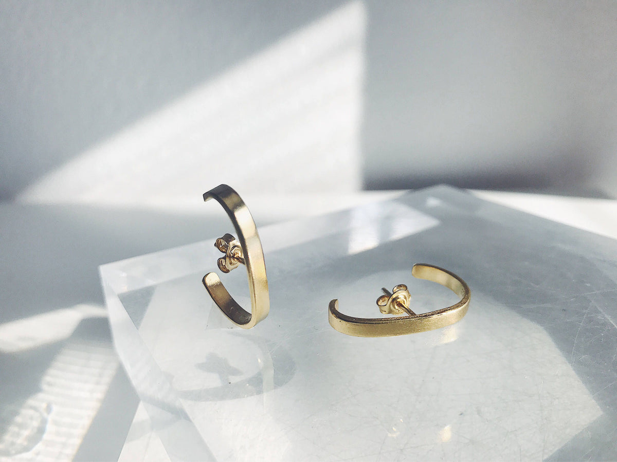 Sterling silver 925 minimalist studs earrings - KathyRossJewelry