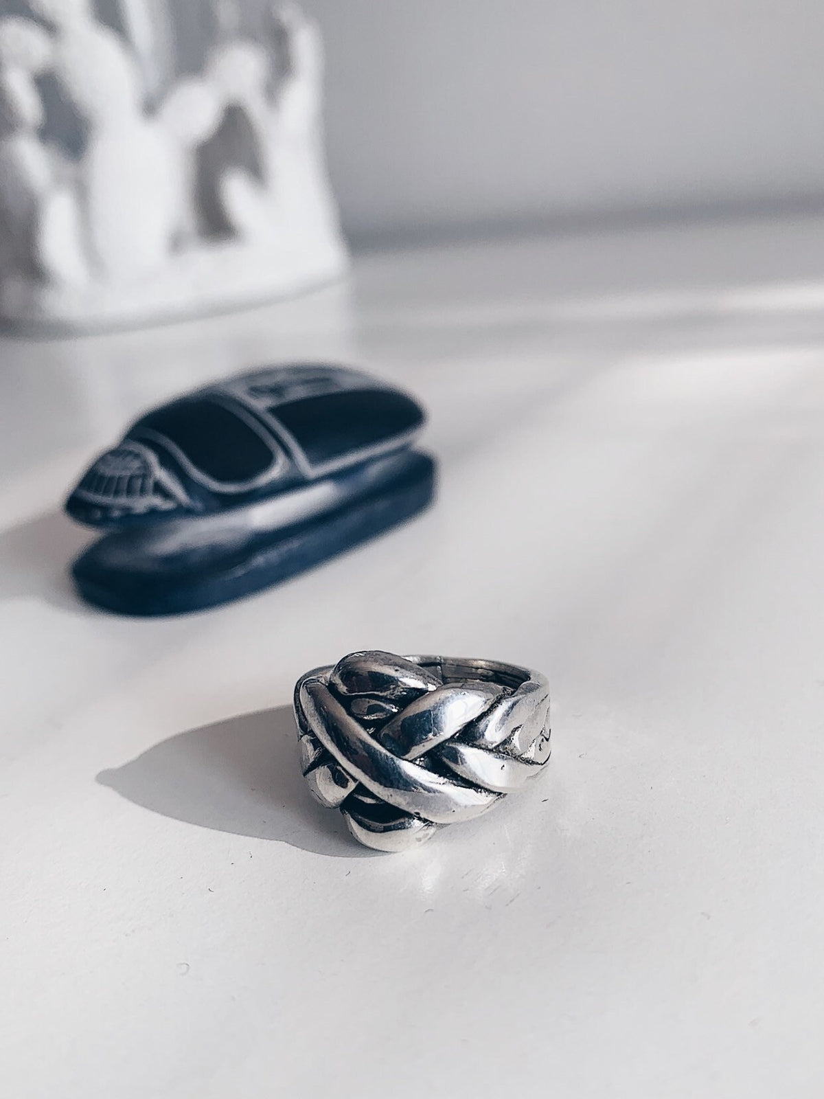 Sterling Silver Knot Ring: Gold filled Statement Ring - KathyRossJewelry