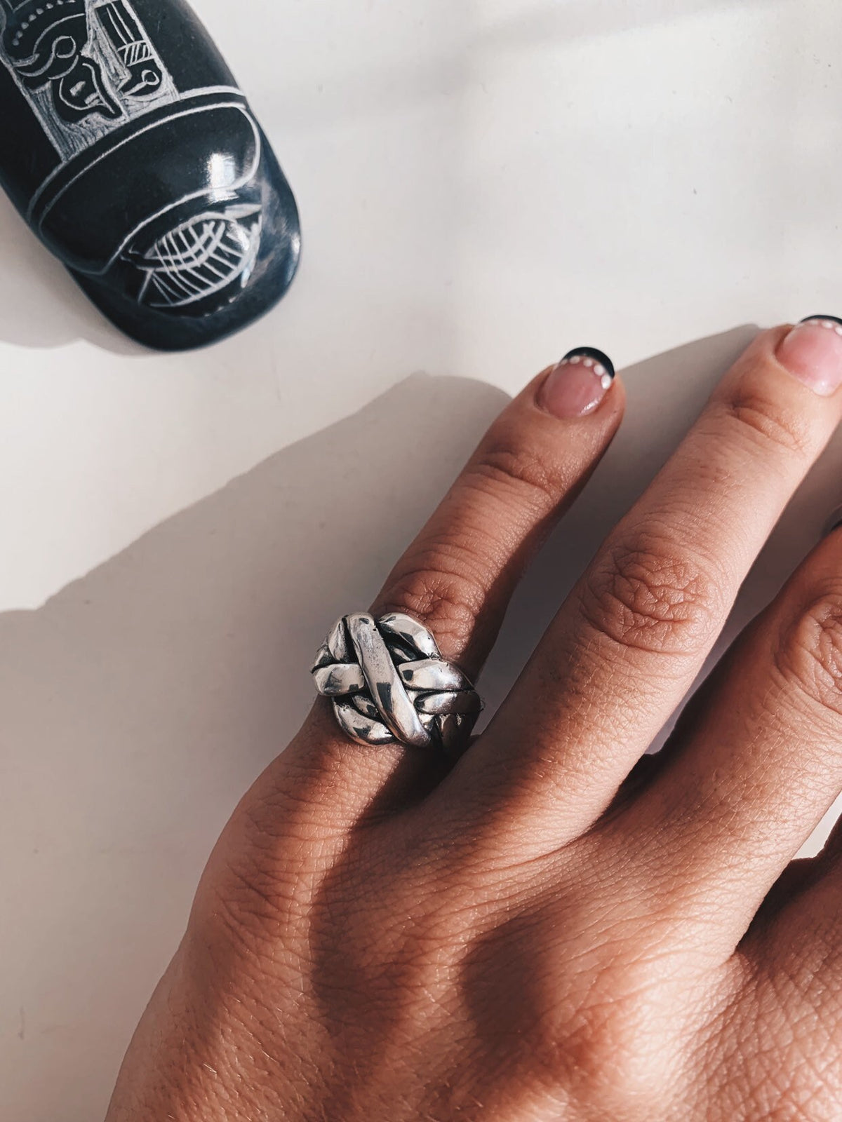 Sterling Silver Knot Ring: Gold filled Statement Ring - KathyRossJewelry
