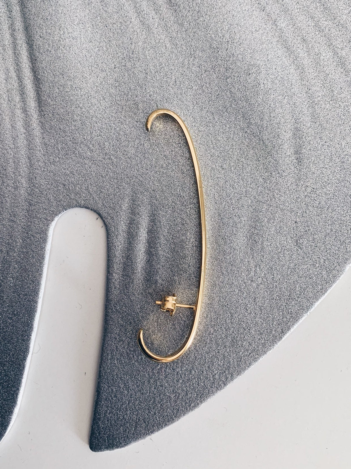 18k gold filled sterling silver long bar earring - KathyRossJewelry
