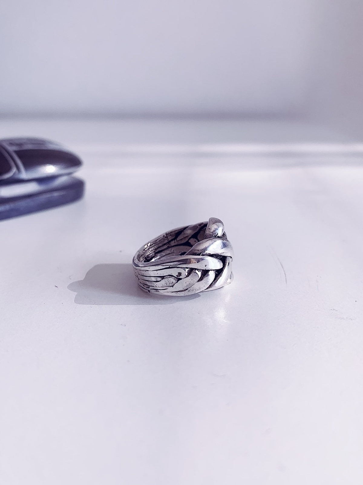 Sterling Silver Knot Ring: Gold filled Statement Ring - KathyRossJewelry