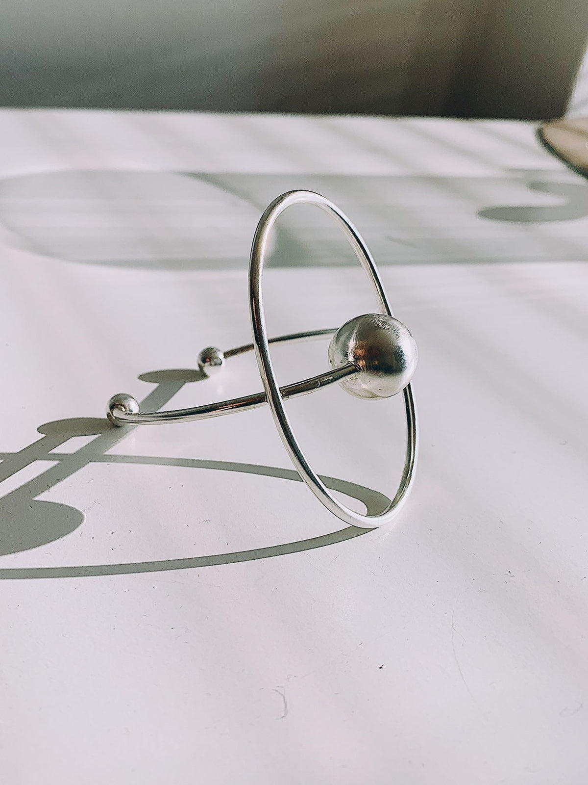 Sterling Silver geometric Cuff Bracelet - KathyRossJewelry