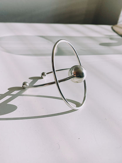Sterling Silver geometric Cuff Bracelet - KathyRossJewelry