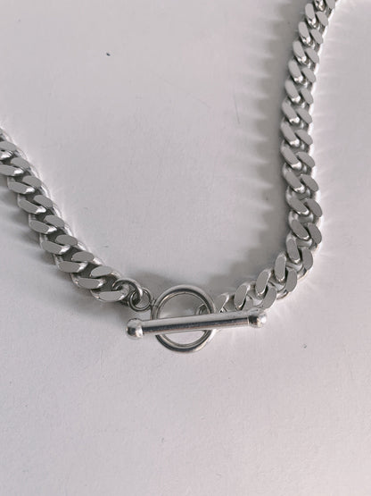 Bold Cuban solid silver 925 chain necklace - KathyRossJewelry