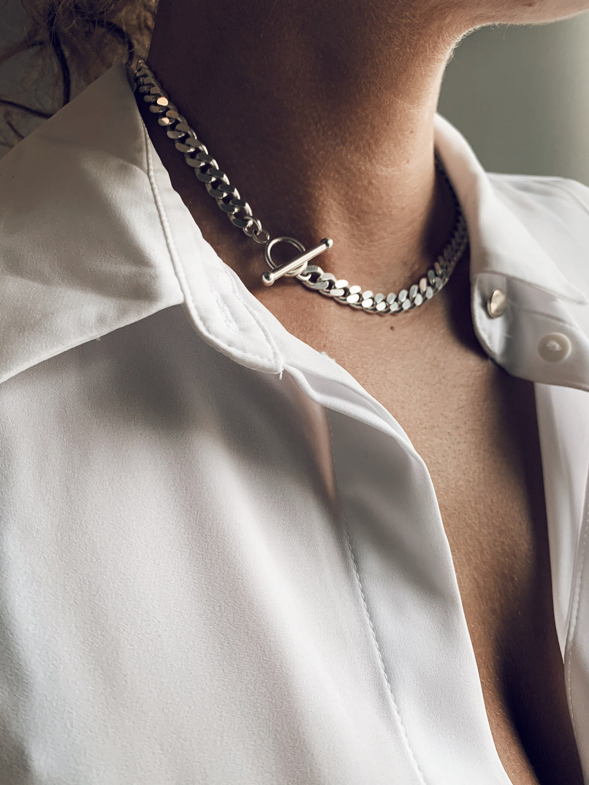 Bold Cuban solid silver 925 chain necklace - KathyRossJewelry