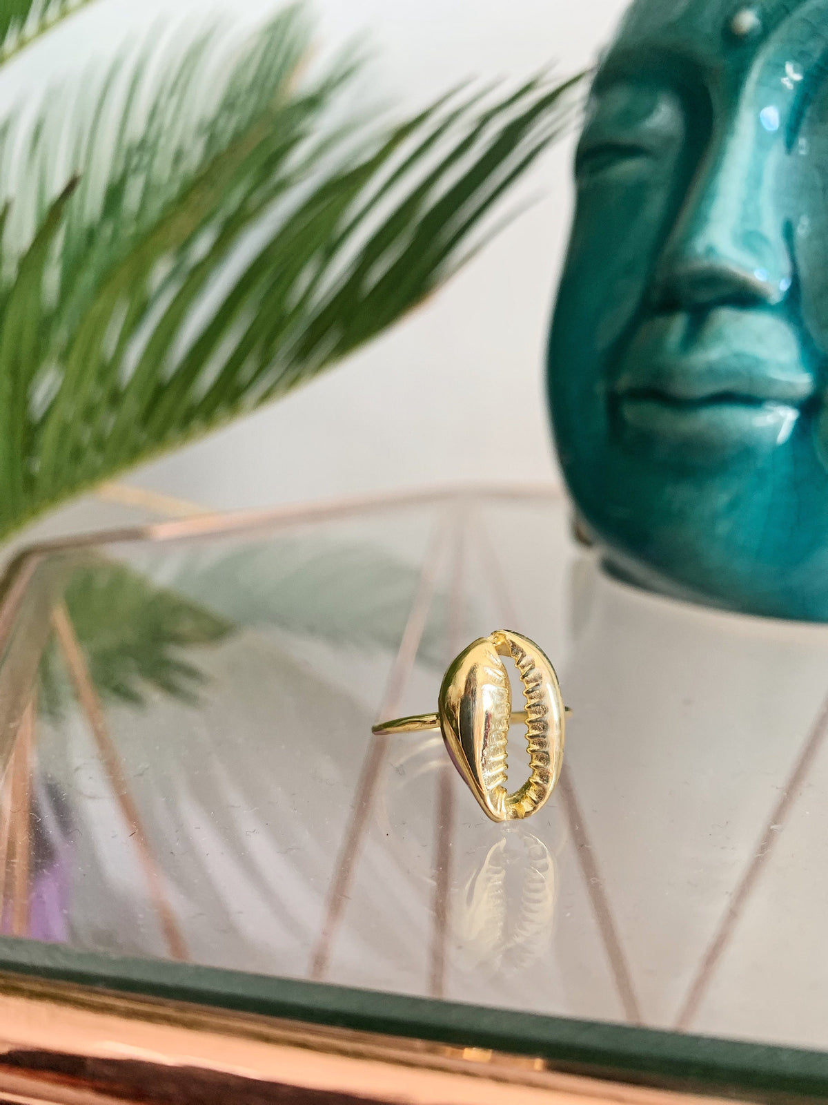 Silver 925 puka shell ring - KathyRossJewelry