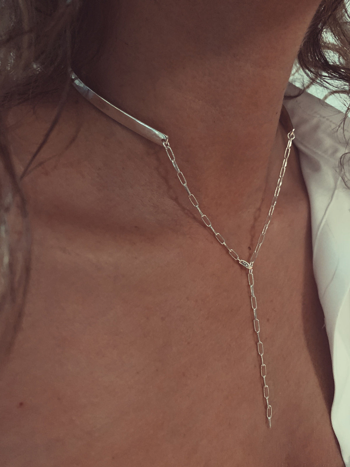 Sterling Silver 925 choker: Minimalist collar Necklace - KathyRossJewelry