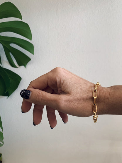 Link Chain Bracelet :18k gold filled on sterling silver - KathyRossJewelry