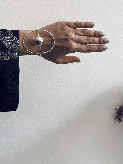 Sterling Silver geometric Cuff Bracelet - KathyRossJewelry