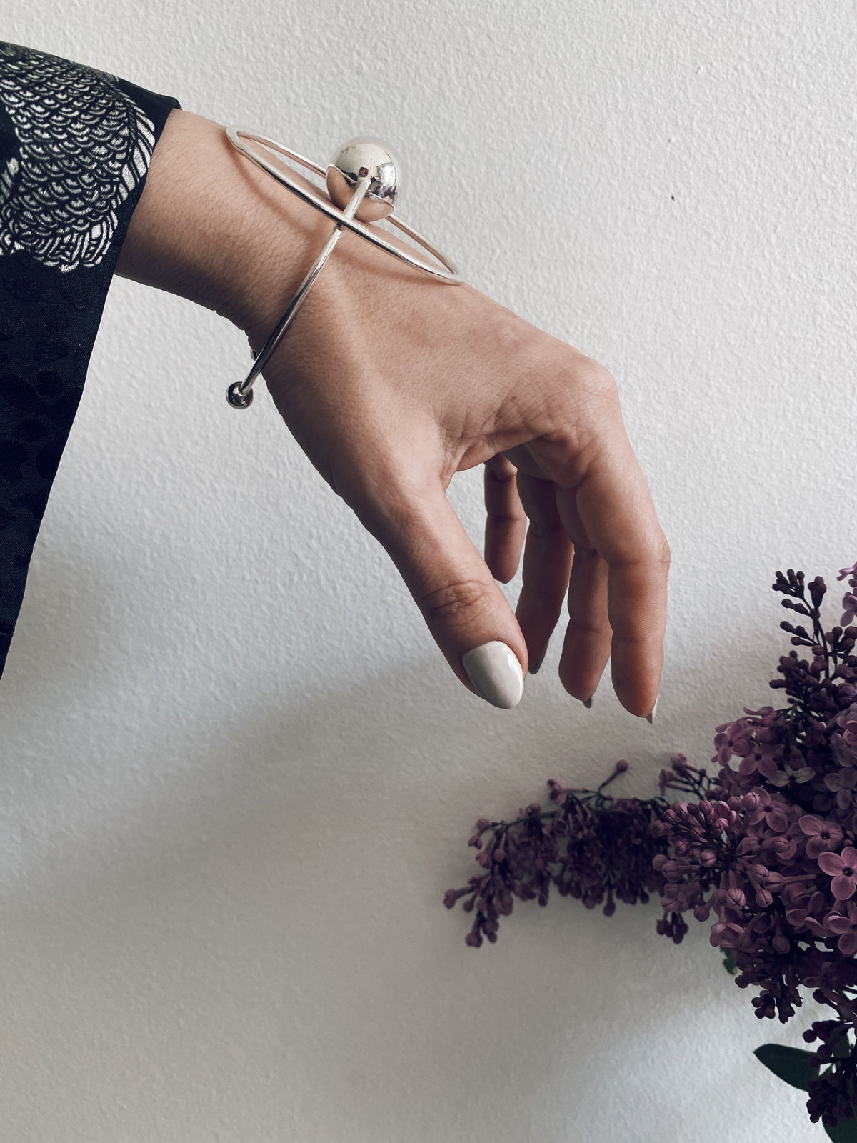 Sterling Silver geometric Cuff Bracelet - KathyRossJewelry