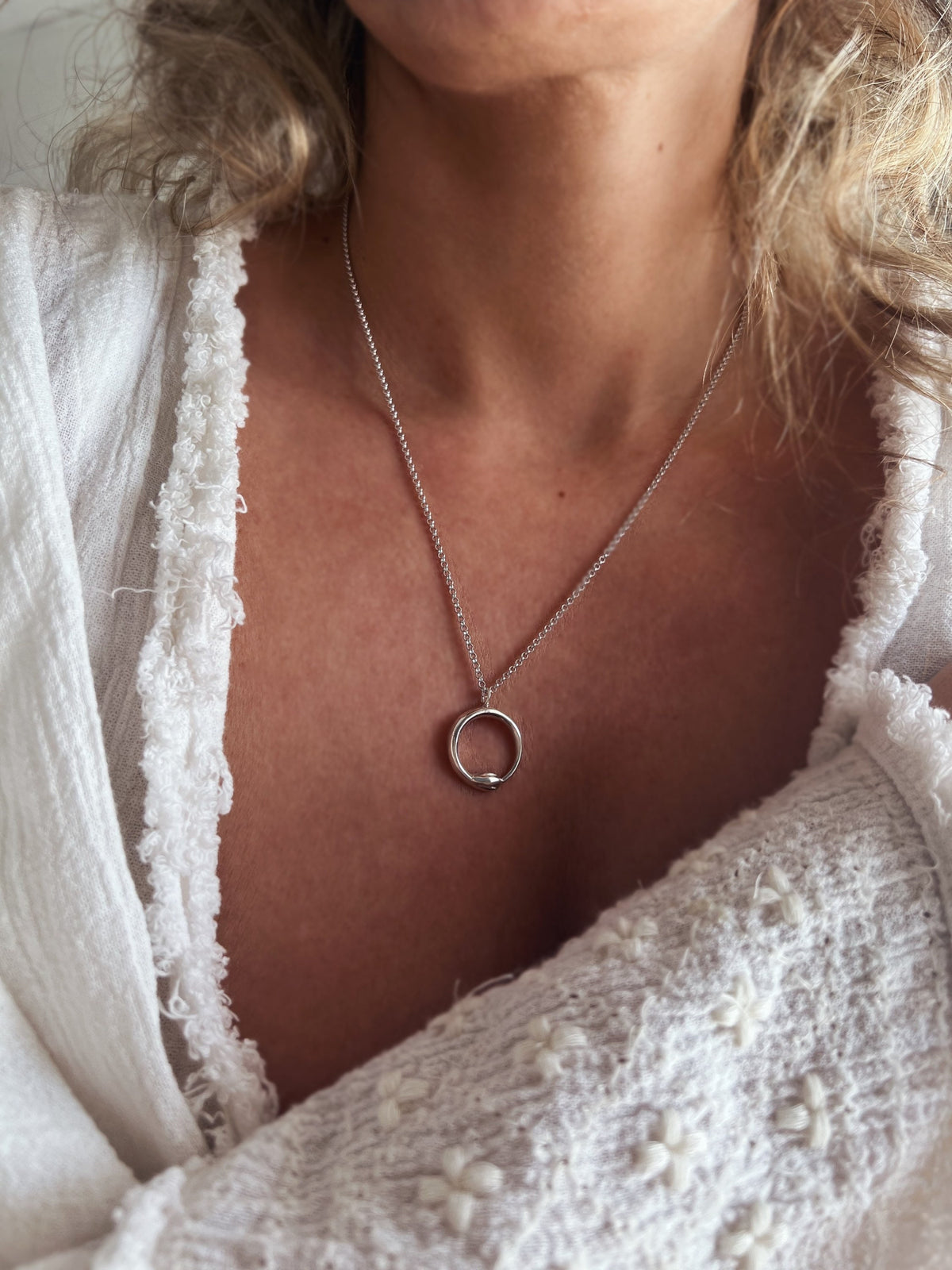 Sterling Silver Ouroboros Snake Necklace: Alchemist’s Serpent pendant - KathyRossJewelry