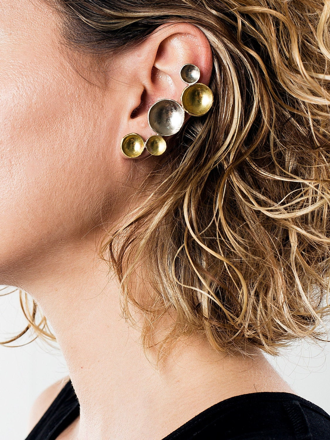 18k gold filled earrings, ear cuffs , silver stud ear jewelry - KathyRossJewelry