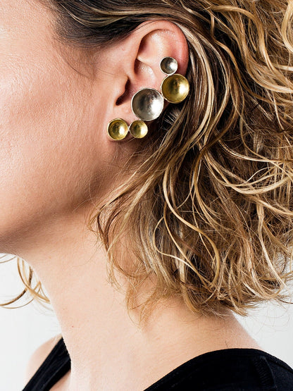 18k gold filled earrings, ear cuffs , silver stud ear jewelry - KathyRossJewelry