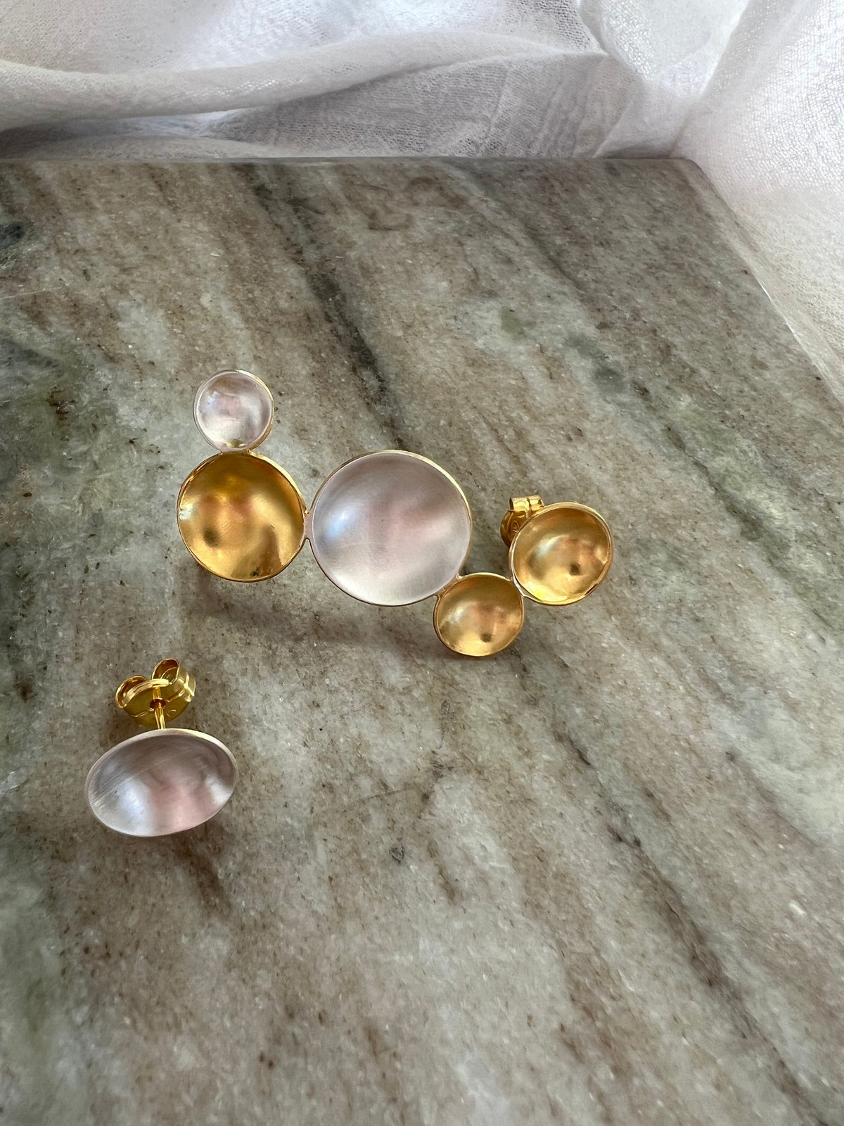 18k gold filled earrings, ear cuffs , silver stud ear jewelry - KathyRossJewelry