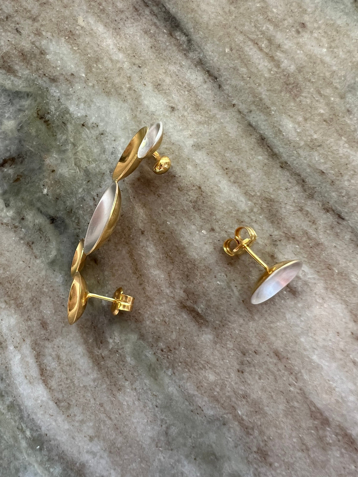 18k gold filled earrings, ear cuffs , silver stud ear jewelry - KathyRossJewelry