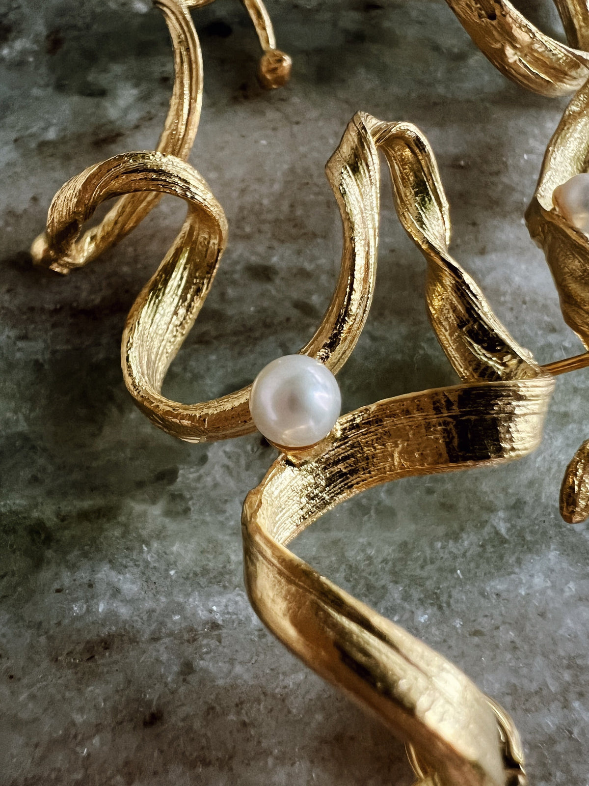 Pearl Ear Climbers: gold filled Solid Sterling Silver 925 earrings - KathyRossJewelry
