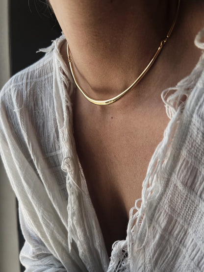 Sterling Silver Slim Choker: Minimalist Short collar Necklace - KathyRossJewelry
