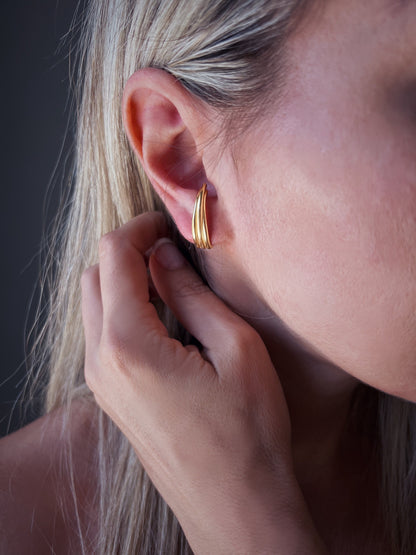 Sterling silver and gold filled minimalist studs earrings - KathyRossJewelry