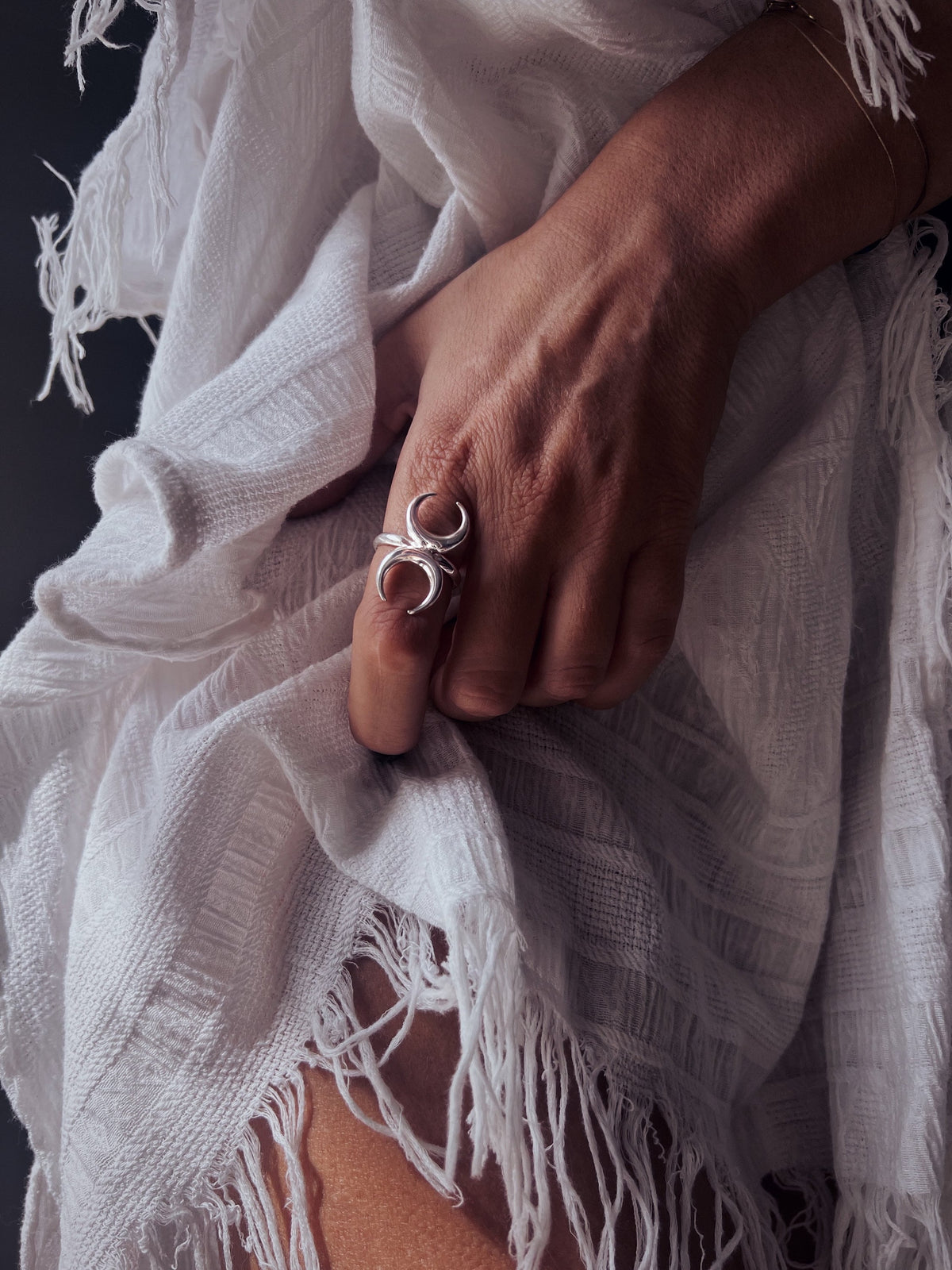 Sterling Silver 925 celestial ring - KathyRossJewelry