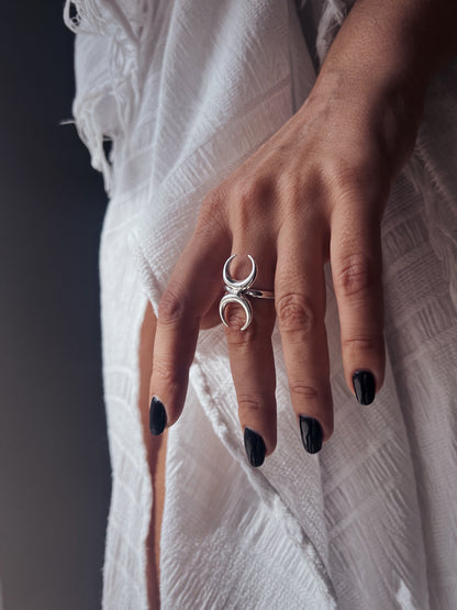 Sterling Silver 925 celestial ring - KathyRossJewelry