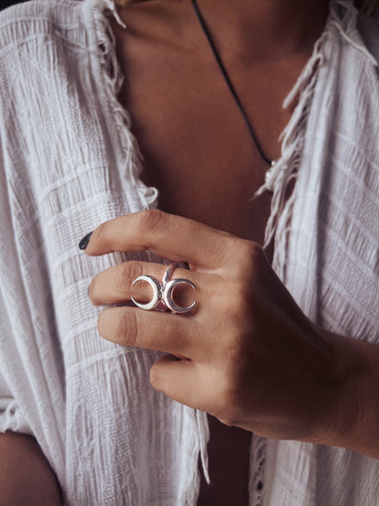 Sterling Silver 925 celestial ring - KathyRossJewelry