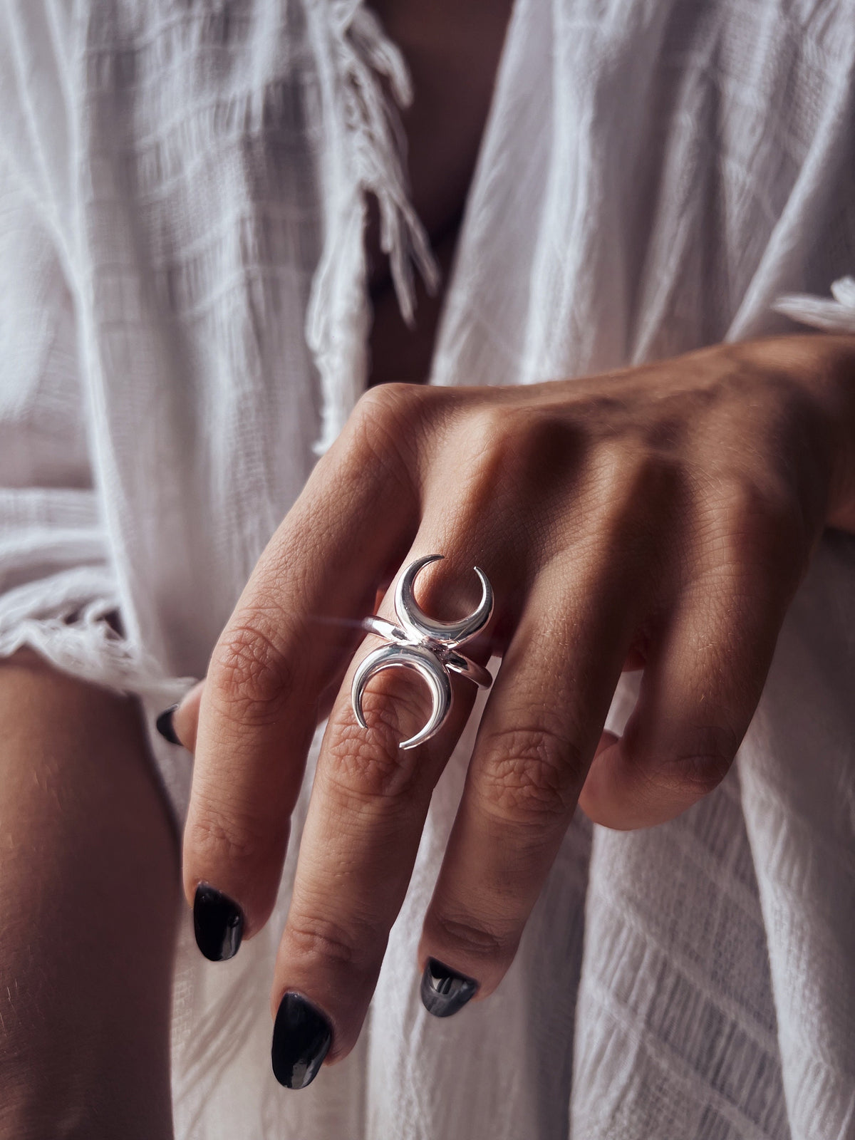 Sterling Silver 925 celestial ring - KathyRossJewelry