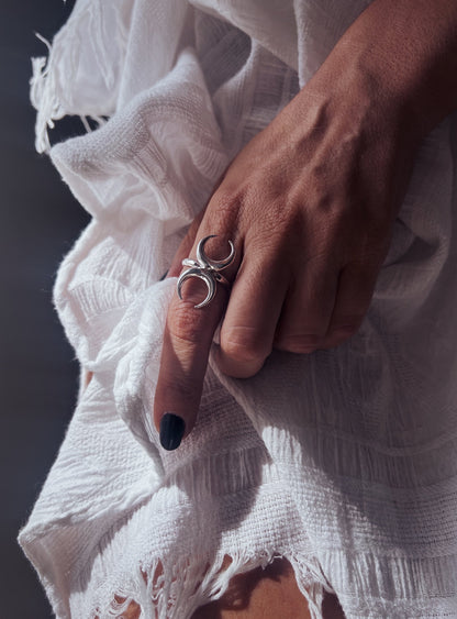 Sterling Silver 925 celestial ring - KathyRossJewelry
