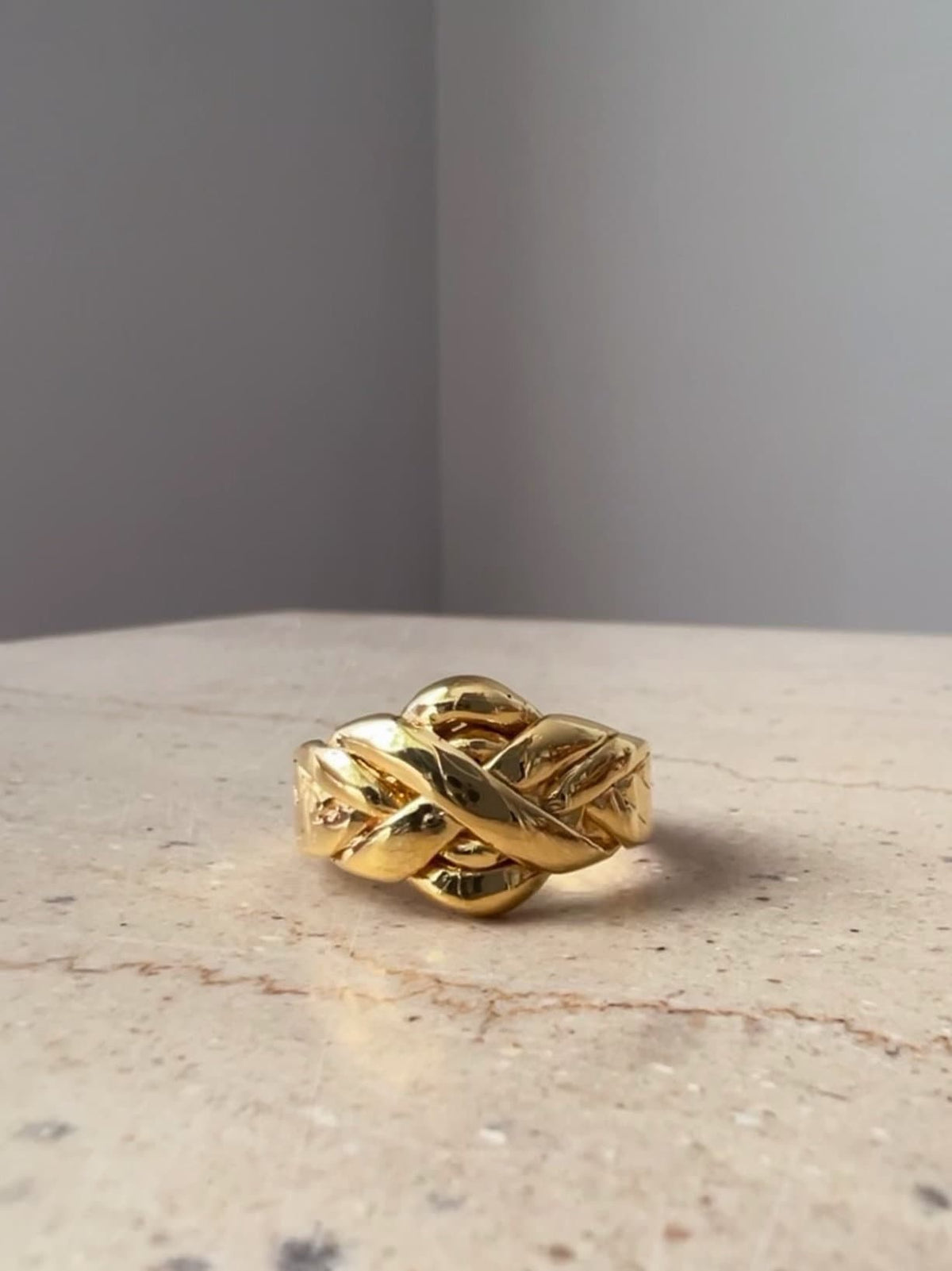 Sterling Silver Knot Ring: Gold filled Statement Ring - KathyRossJewelry
