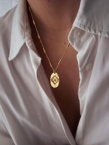 18k Gold Filled Sterling Silver charm Necklace - KathyRossJewelry