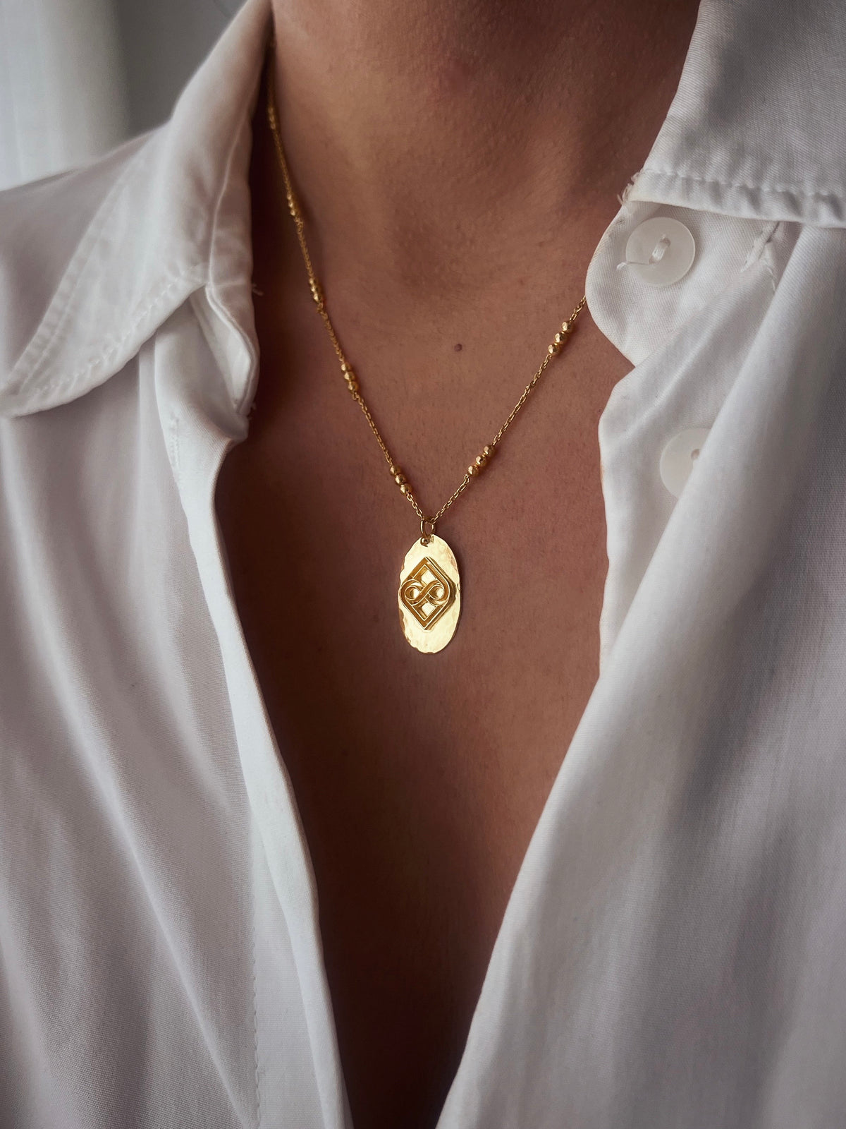 18k Gold Filled Sterling Silver charm Necklace - KathyRossJewelry