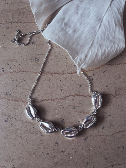Gold Puka Shells necklace : Gold filled Sterling Silver 925 Cowrie - KathyRossJewelry
