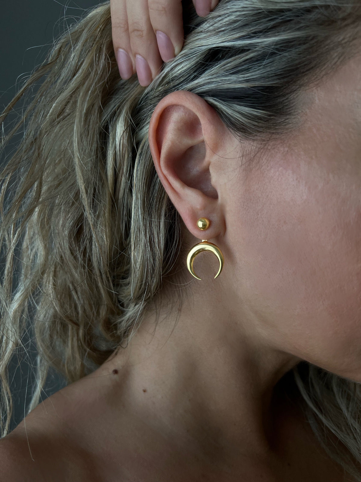 Sterling Silver 925 celestial earrings - KathyRossJewelry