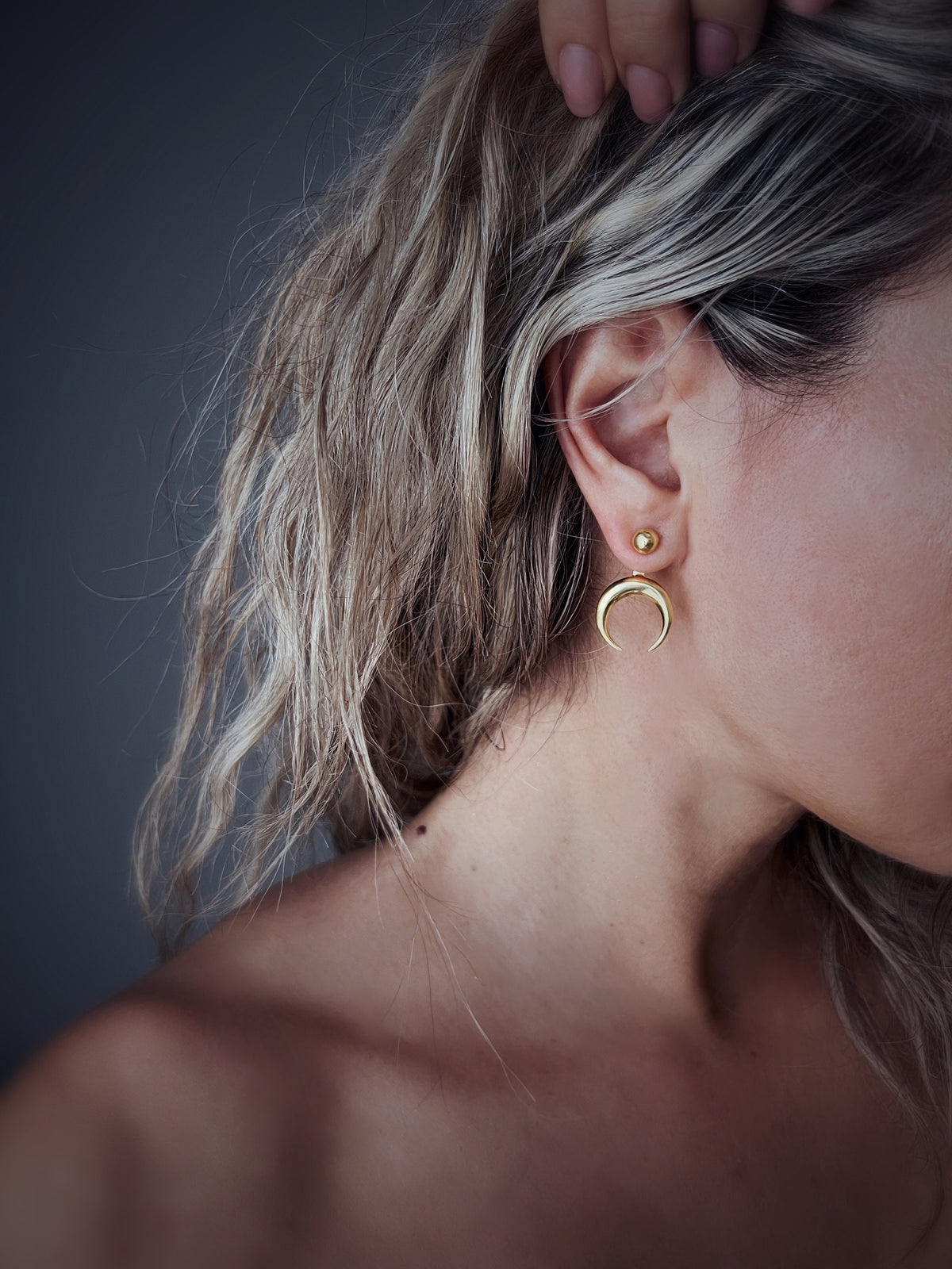 Sterling Silver 925 celestial earrings - KathyRossJewelry