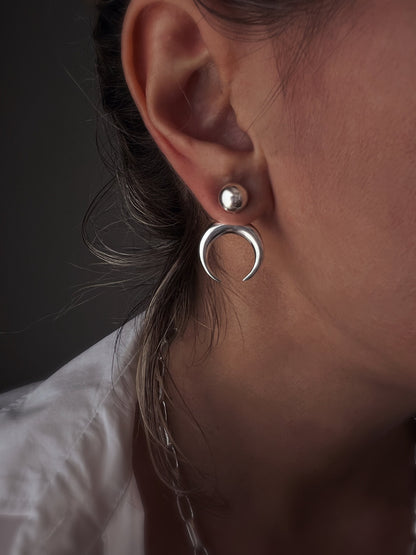 Sterling Silver 925 celestial earrings - KathyRossJewelry
