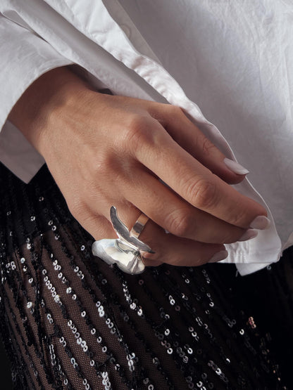 Sterling Silver 925 Butterfly Ring : bold Statement Jewelry - KathyRossJewelry