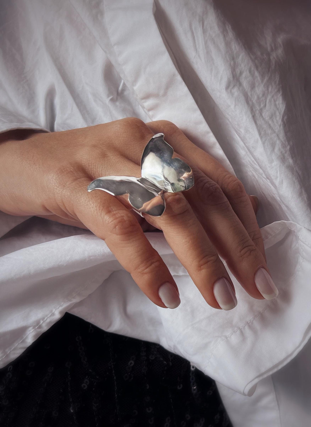 Sterling Silver 925 Butterfly Ring : bold Statement Jewelry - KathyRossJewelry