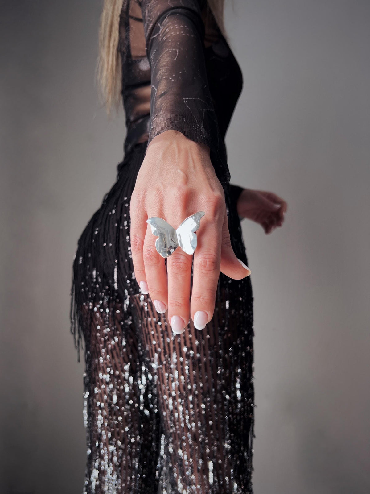 Sterling Silver 925 Butterfly Ring : bold Statement Jewelry - KathyRossJewelry