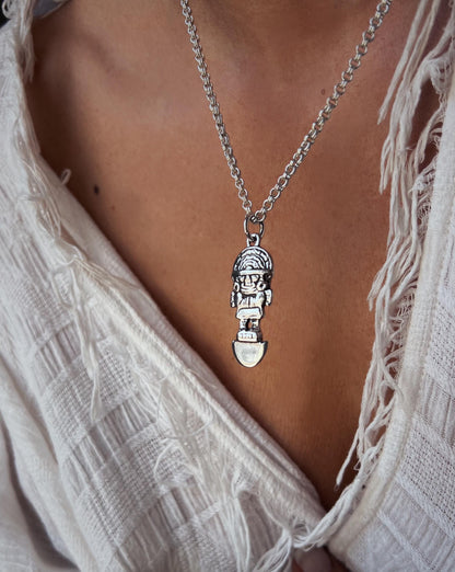 Sterling Silver Tumi Necklace: Inca Talisman Pendant - KathyRossJewelry
