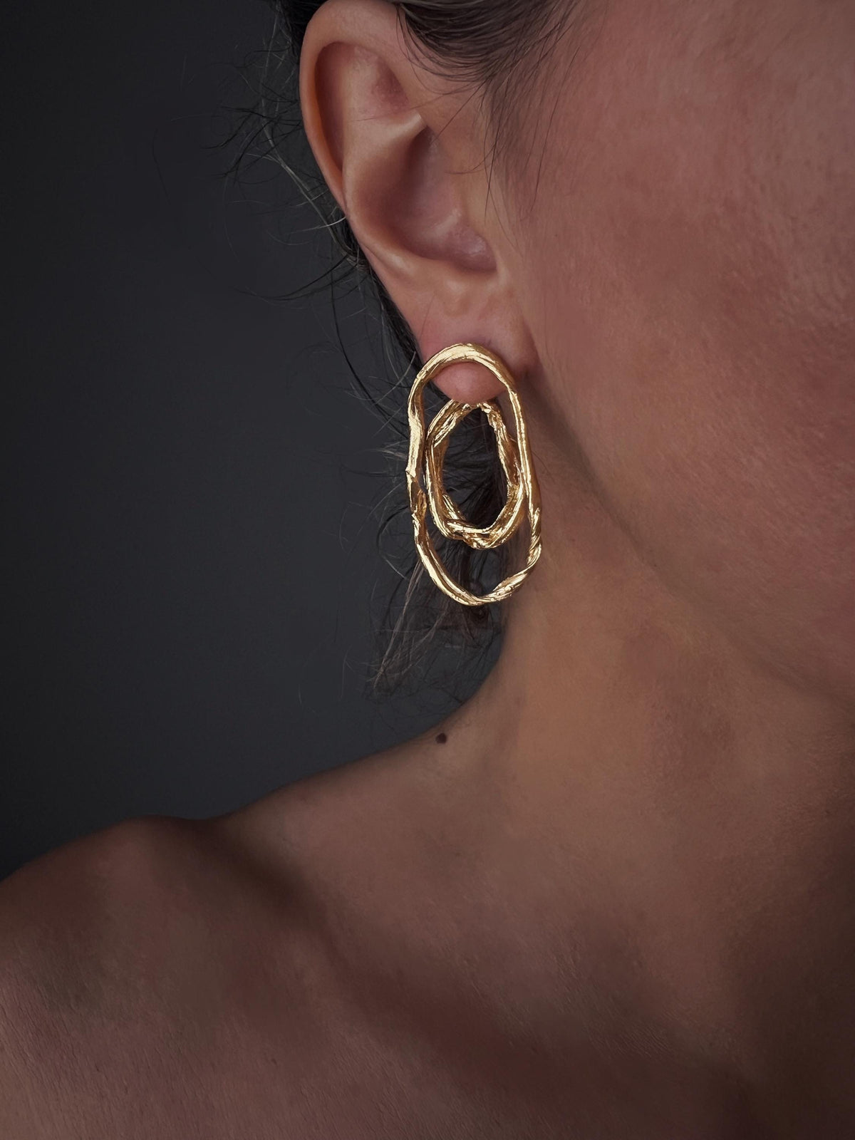 Baroque Pearl Ear Jackets earrings : 18k gold filled on sterling silver 925 - KathyRossJewelry