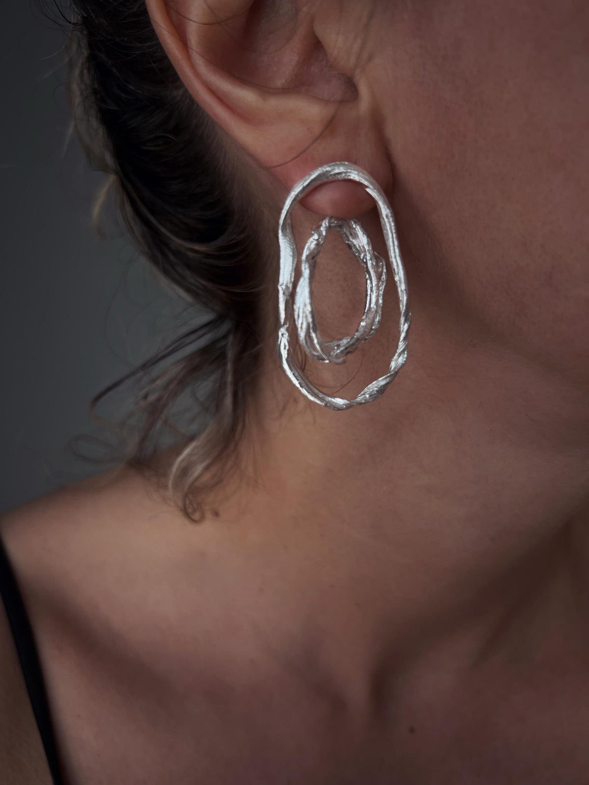 Baroque Pearl Ear Jackets earrings : 18k gold filled on sterling silver 925 - KathyRossJewelry