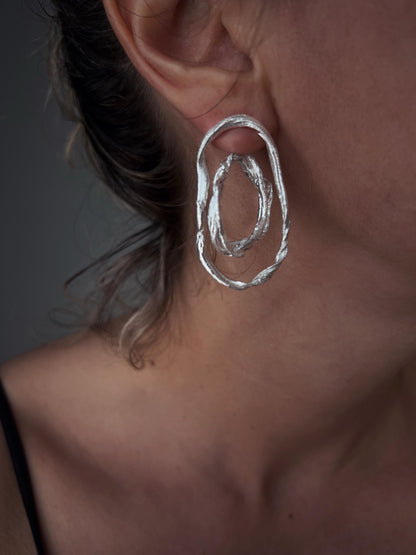 Baroque Pearl Ear Jackets earrings : 18k gold filled on sterling silver 925 - KathyRossJewelry