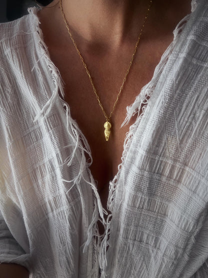 Solid Silver Pachamama Necklace: Incas Goddess Pendant gold filled - KathyRossJewelry