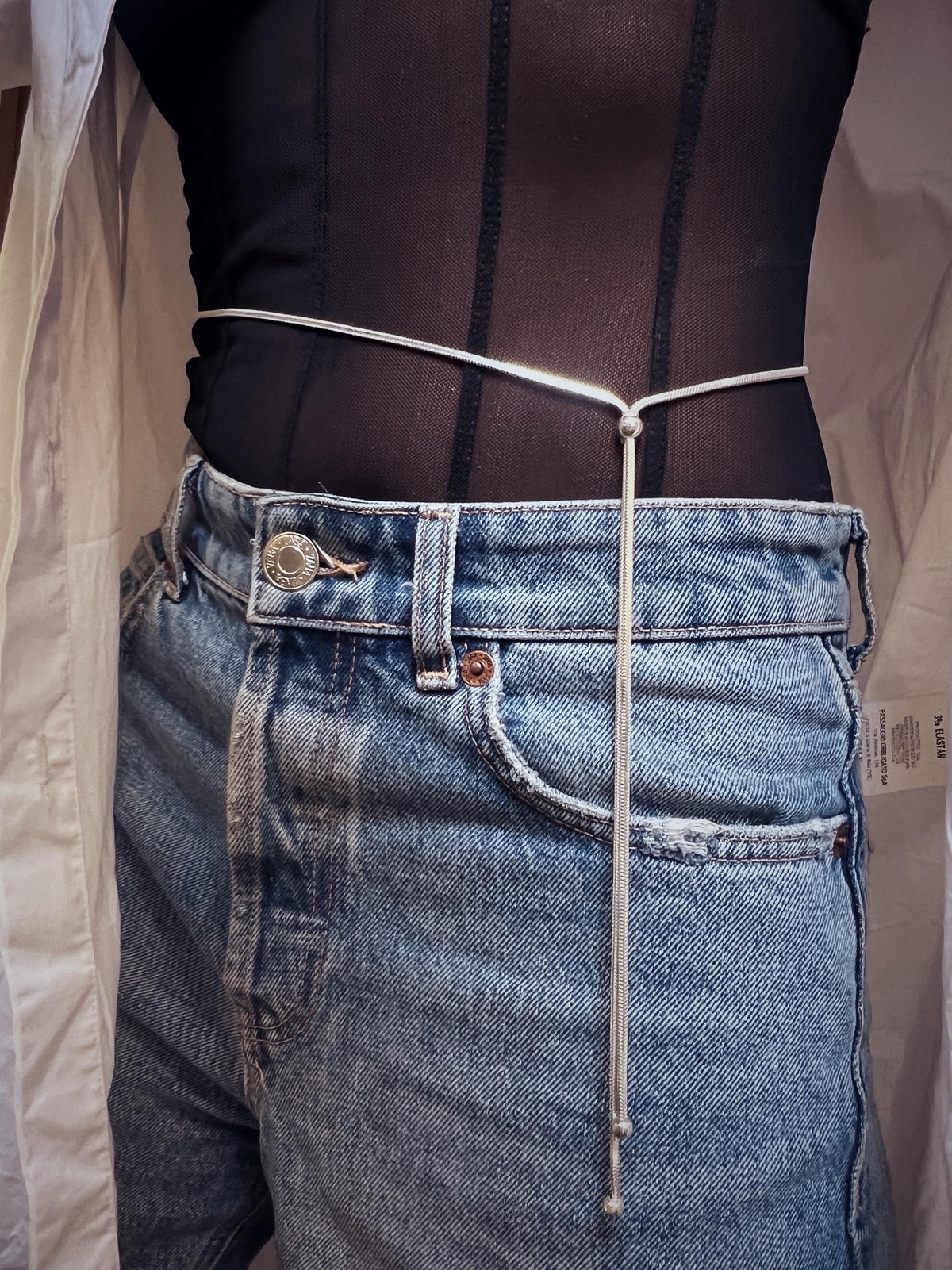 Silver Snake Waist Chain: Adjustable Body Belt Jewelry - KathyRossJewelry