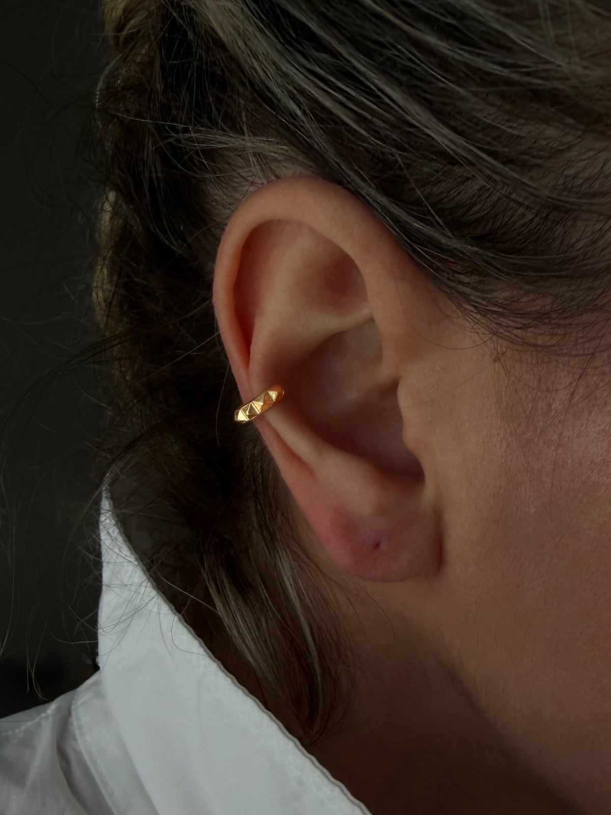 18k gold filled sterling Silver 925 ear cuff for men and women - KathyRossJewelry