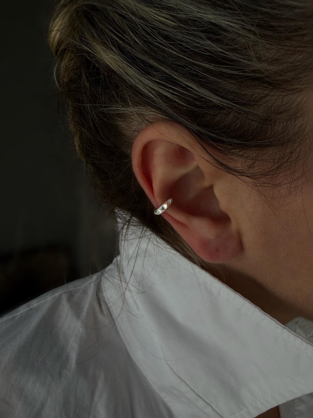 18k gold filled sterling Silver 925 ear cuff for men and women - KathyRossJewelry